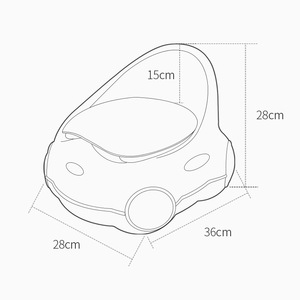 Baby Guard Town Children's Toilet Seat 36cm Extra Large <b>Potty</b> <b>Training</b> Seat For Boys And Girls - Product Image 1