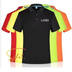 Sifot, venta al por mayor, camiseta de moda de negocios para hombre, novedad de verano personalizada, manga corta para Polo, transpirable, estampado de punto de seda helada - Product Image 2
