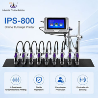 Printer Inkjet Thermal IPS-8001 12.7mm, Printer Inkjet Tanggal Kedaluwarsa Kecil untuk Pengkodean Tanggal