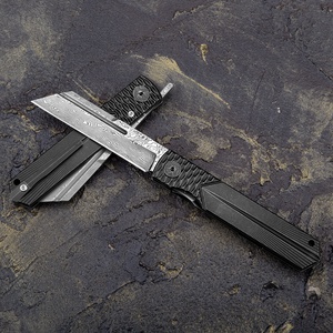 Coltello Tascabile Pieghevole <span class=keywords><strong>Higonokami</strong></span> in Damasco Fatto a Mano, Grado Industriale con Clip, Personalizzabile OEM, Certificato GS - Product Image 4