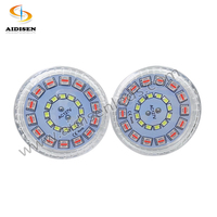 Lampu Titik LED RGBW 24V ADS PC Auto Pre-Program 1-16 Carnival E14 60mm IP65 untuk Wahana Hiburan