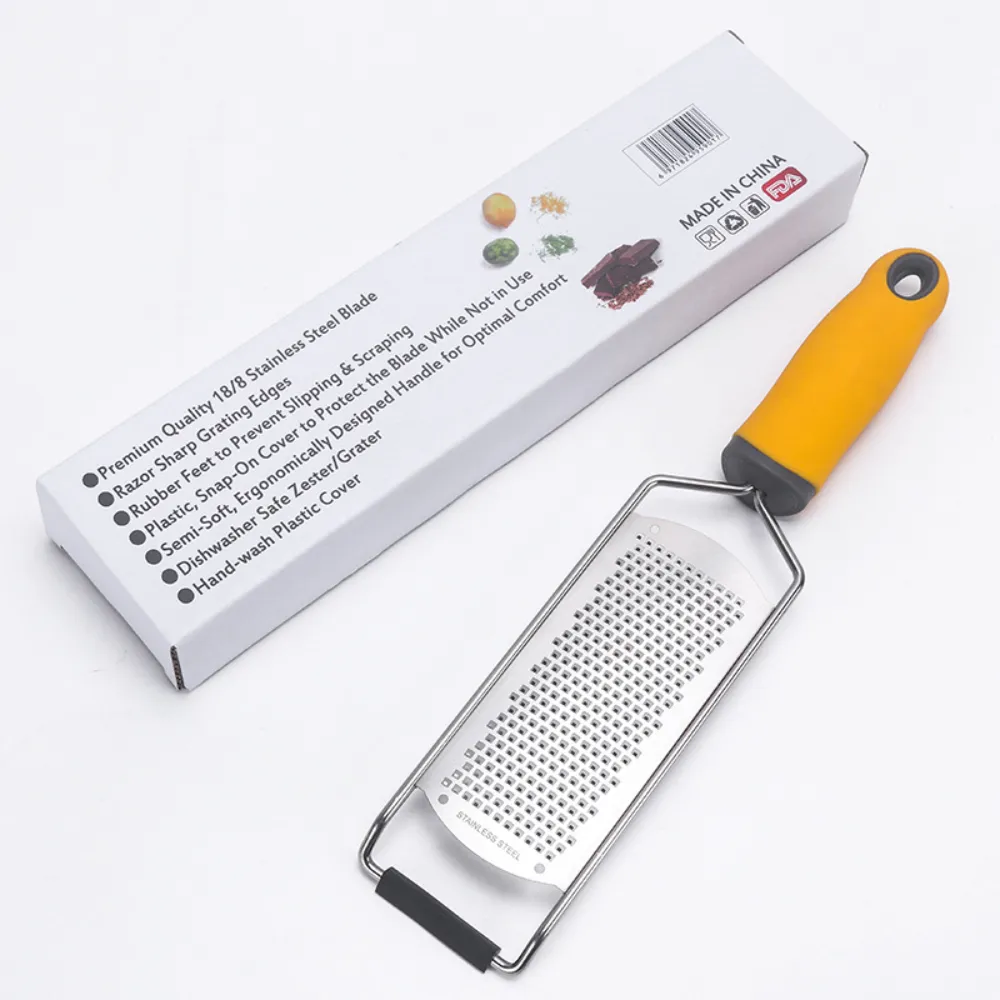 PRO Lemon Zester Heavy Duty Cheese Grater Vegetable Cheese Lemon, Ginger Grater Shredder Stainless Steel Grater