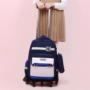 Nouveau <span class=keywords><strong>Sac</strong></span> <span class=keywords><strong>à</strong></span> <span class=keywords><strong>Dos</strong></span> Scolaire <span class=keywords><strong>à</strong></span> <span class=keywords><strong>Roulettes</strong></span> Transfrontalier pour Élèves du Primaire (3-6ème Année) ; <span class=keywords><strong>Sac</strong></span> <span class=keywords><strong>à</strong></span> <span class=keywords><strong>Roulettes</strong></span> Grande Capacité Personnalisation du Logo - Product Image 4