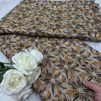Tissu en dentelle de luxe NI.AI, mélange de couleurs, matière pour vêtements nigériens, dentelle guipure florale pour vêtements féminins