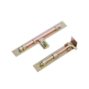 Heavy Duty Iron Door Bolts Galvanized Thickened With <b>Padlock</b> Pins For Wrought Iron Villa Industrial Gates - Product Image 1