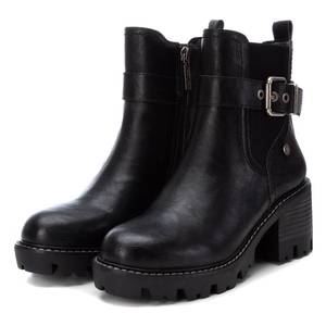 Bottines pour femme Refresh, noires, taille 36, hauteur du talon 80 mm, semelle épaisse - Product Image 4