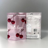 Sachet personnalisé pour fruits secs 100g 200g, avec logo personnalisé, fermeture éclair argentée brillante, fenêtre transparente, emballage pour snacks, sac Mylar