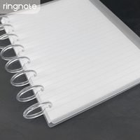 Disques acryliques RINGNOTE 32 mm (1,25 pouce) – Lot de 1000 disques de reliure super transparents en tissu/PVC pour carnets et albums