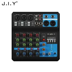 F-5A Biểu Tượng Tùy Chỉnh Máy Tính Loa Nhạc Cụ 5-Kênh Xlr Microphone Mixer Dj Mixer Combos Âm Thanh Mixer