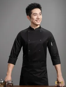 <span class=keywords><strong>Giacca</strong></span> da Chef Francese Doppiopetto - Resistente alle Macchie e al Calore per Cucine Professionali - Product Image 2