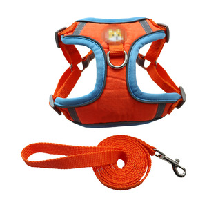 ONESTEP produsen grosir kustom rompi anjing reflektif tanpa tarik tali dada nilon tombol bantalan berpori untuk hewan peliharaan - Product Image 4