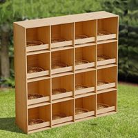 Cage de reproduction rectangulaire en bois massif pour pigeons de course, avec porte à écran lumineux, pour toutes les saisons