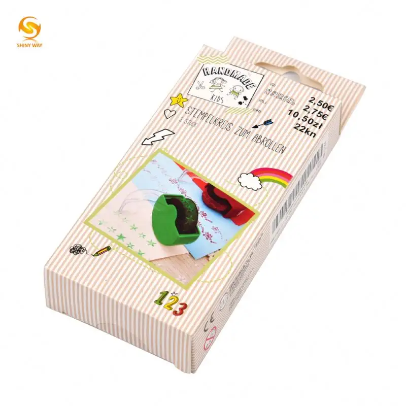 Shinyway decorazione timbri autoinchiostranti timbro confidenziale roller craft kids toy stamp for kids