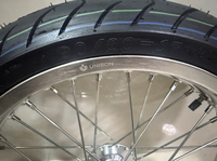 Kit de roues CNC argent/noir 17 pouces Supermoto 1.6-17 pour Sur-Ron LBX Talaria avec pneus routiers 70/90-17 – Pièces de modification pour vélos électriques