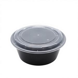 Contenitore in PP Serie Nr Bowl da 85oz, Stampato a Iniezione, Adatto al Microonde, con Coperchio a Clip, Impilabile, per Alimenti da Asporto e Conservazione in Cucina - Product Image 1