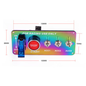 Interruptor de Encendido para Auto RASTP, Combinado, 150mm, Fibra de Carbono Arcoíris, Solo para Uso en Carreras - Product Image 1