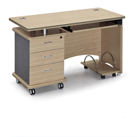 Meubles de bureau à bas prix, bureau pour le personnel avec tiroirs et serrures, bureau d'ordinateur avec armoire, table et chaise d'enseignant en bois