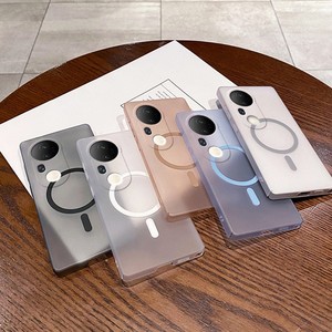 เคสโทรศัพท์แบบแม่เหล็กบางเฉียบใส <span class=keywords><strong>ราคา</strong></span>โรงงาน สำหรับ <span class=keywords><strong>vivo</strong></span> S20 Pro S18 S17 X100 X90 <span class=keywords><strong>X80</strong></span> Pro ฝาหลังแบบด้าน รองรับการชาร์จไร้สาย - Product Image 2