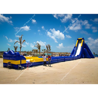 Parc aquatique gonflable géant commercial en PVC, capacité 500 kg, équipement de parc d'attractions extérieur