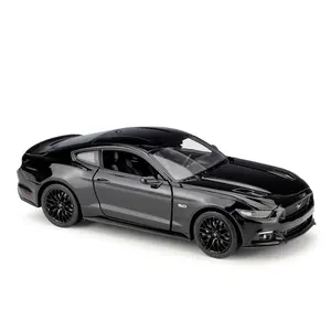 Welly 1:24 diecast Ford 2015 ford Mustang GT, koleksi hadiah mainan mobil model Aloi