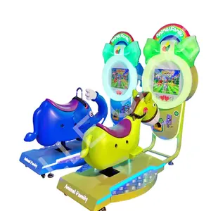 Dinozor sürme çocuklar hayvan salıncak makinesi sikke işletilen jetonu sıcak satış makinesi sürmek eğlence parkı
