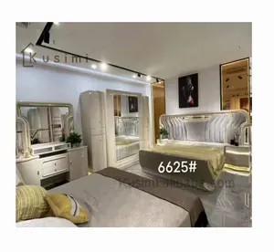 现代新设计高端光泽优雅特大卧室套装卧室家具