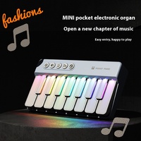Juguete Musical Multifuncional para Educación Temprana, Teclado Electrónico Infantil con Luces de Arcoíris, Piano de Juguete, Plástico