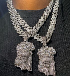 Custom 925 Silver <strong>Moissanite</strong> Jewelry Past <strong>Diamond</strong> <strong>Tester</strong> Iced Out Hip Hop <strong>Moissanite</strong> Jesus Men Necklace Pendant - Product Image 6