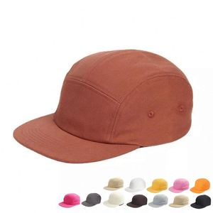 Casquette de camionneur en coton à cinq panneaux avec logo personnalisé pour hommes et femmes - Performance sportive en plein air - Product Image 1