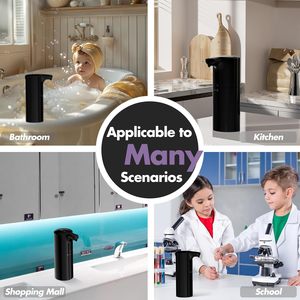 Wholesale Hot Sale Refillable <b>Foam</b> <b>Soap</b> Dispenser Electric ABS Plastic Touchless Automatic <b>Soap</b> Dispensers for Bathroom Toilet - Product Image 5