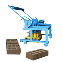 Nouvelle production QCM4-30 Machine à briques mobile pour blocs creux en béton, machine manuelle pour usage domestique