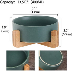 סט מודרני של כלי אוכל וקערת האכלה לחיות מחמד, ידידותי לסביבה, מוגבה ומשוקלל, למזון ומים לחתולים, בעיצוב חמוד - Product Image 2