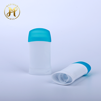 Vente en gros de contenants ovales vides pour déodorant en stick de 50g et 80g, flacon en PP à ouverture facile, couleur personnalisée, cosmétique OEM/ODM, lotion