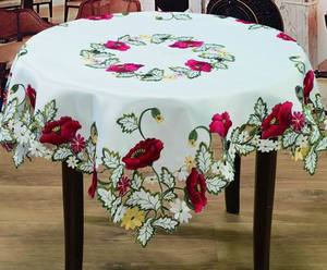 <span class=keywords><strong>Nappe</strong></span> de noël en dentelle, avec broderie et découpe - Product Image 5