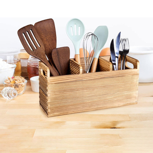Organisateur d'appareils <span class=keywords><strong>de</strong></span> <span class=keywords><strong>cuisson</strong></span> en bois grand support d'appareils agricoles à dessus inversé cuillère collante <span class=keywords><strong>grattoir</strong></span> support cuisine outil bac <span class=keywords><strong>de</strong></span> rangement décor - Product Image 3