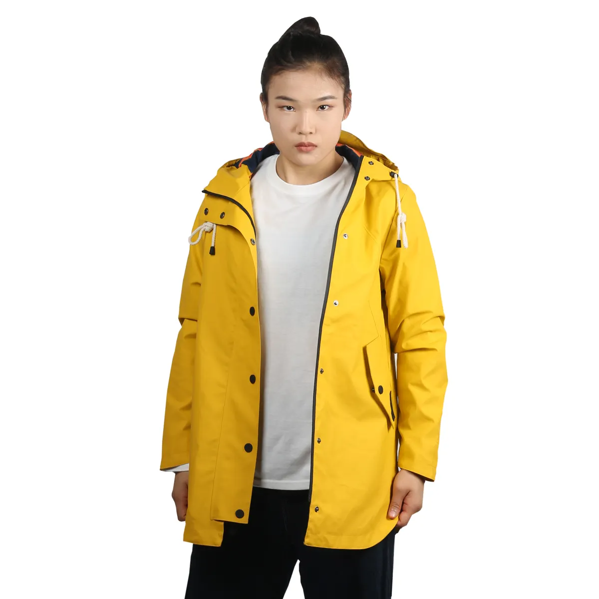 Женский непромокаемый плащ Ms.JACKET, теплая ветрозащитная куртка с полиуретановым покрытием