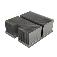 Dissipateur thermique en aluminium sur mesure avec ailettes en cuivre collées