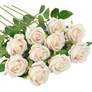 Rosas Artificiales Individuales de Tela para Decoraciones de Boda, Graduación, Día de la Madre, Pascua, Navidad, 63 cm - Product Image 1
