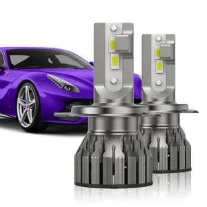 Dubai araç aydınlatma sistemi, süper parlak dört tarafı LED araba ışık otomatik lamba 45W 90W 10000LM 370z H7 LED far ampulü