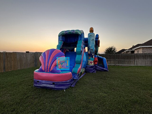 Castello Gonfiabile Commerciale a Tema Sirena con Scivolo d'Acqua, Combo Castello Gonfiabile per Bambini in Vendita - Product Image 4