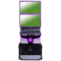 Bebas tarif penjualan terbaik 27 "layar ganda LED logam RGB lemari permainan untuk pasar California