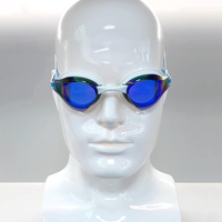 Lunettes de natation pour adultes avec protection UV, verres électro-plaqués, étanches, anti-buée, en silicone, pour la course