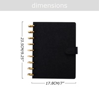 Yihe Meilleure Vente 10 Couleurs Petit Disque En Cuir Saffiano Relié B5 Planificateur De Budget Comme Vie Esthétique Budgétisation/Agenda/Organisateur