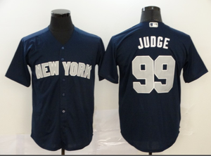 Nueva <span class=keywords><strong>Camiseta</strong></span> Deportiva de Moda, Venta al por Mayor de Fábrica, <span class=keywords><strong>Camiseta</strong></span> de Béisbol de los New York <span class=keywords><strong>Yankees</strong></span> # 99 Juez - Product Image 5