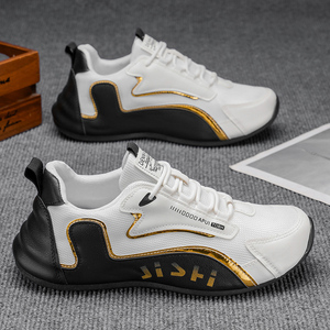 รองเท้าโลฟเฟอร์แบบผูกเชือก ระบายอากาศได้ดี พื้นหนา เพิ่มความสูง สำหรับฤดูใบไม้ผลิ ฤดูร้อน ฤดูใบไม้ร่วง ไซส์ 39-44 สำหรับผู้ชาย รุ่น Evergreen ขายส่ง - Product Image 2