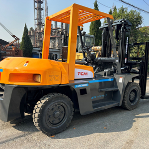 TCM Factory-Stocked <b>Used</b> 7 Ton FD70 Diesel Forklift Good Condition Hot Selling Single/Three Stage Mast Original Pump Motor - Product Image 1