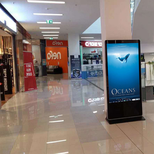 Bảng hiệu và màn hình kỹ thuật số toàn màn hình 85 inch, màn hình quảng cáo đứng trên sàn, kiosk người chơi đứng với màn hình cảm ứng - Product Image 5