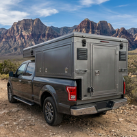 Panneau de toit relevable pour Volkswagen Amarok, auvent 4 portes en alliage d'aluminium, accessoire de camion pour le camping en tout-terrain