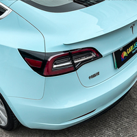 XPPF cristal TPU Film bleu glace couleur changeante PPF rouleau humide/sec pâte voiture carrosserie autocollant voiture autocollants