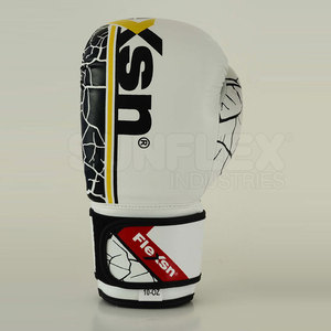 Venta directa de fábrica Guantes duraderos de entrenamiento de cuero PU de medio dedo para artes marciales y boxeo Incluye características de seguridad - Product Image 5